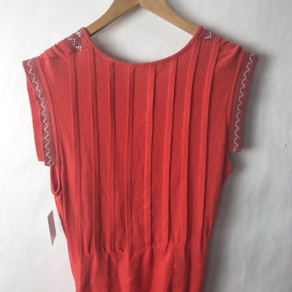 free people running wild embroidered dress M - Picture 7 of 8